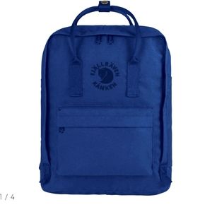 Navy Blue Re-Kanken Backpack by Fjallraven